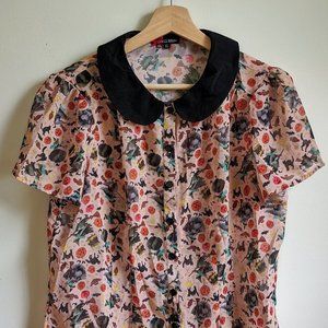 Hell Bunny Halloween Witch Blouse